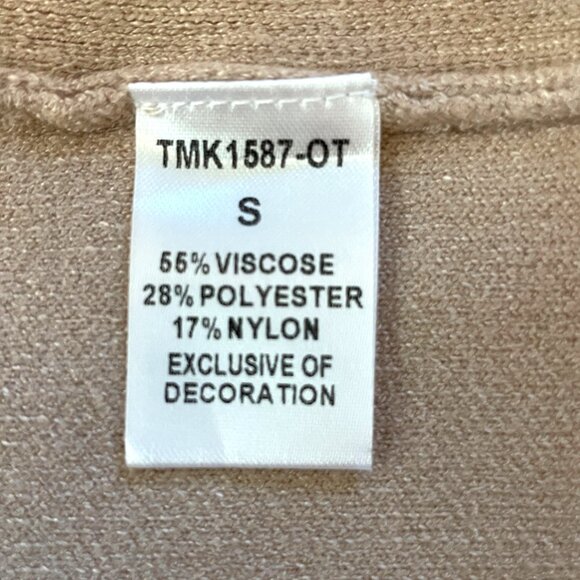 THML Sweater SMALL Balloon Sleeve Neutral Scandi Girl - Picture 5 of 8